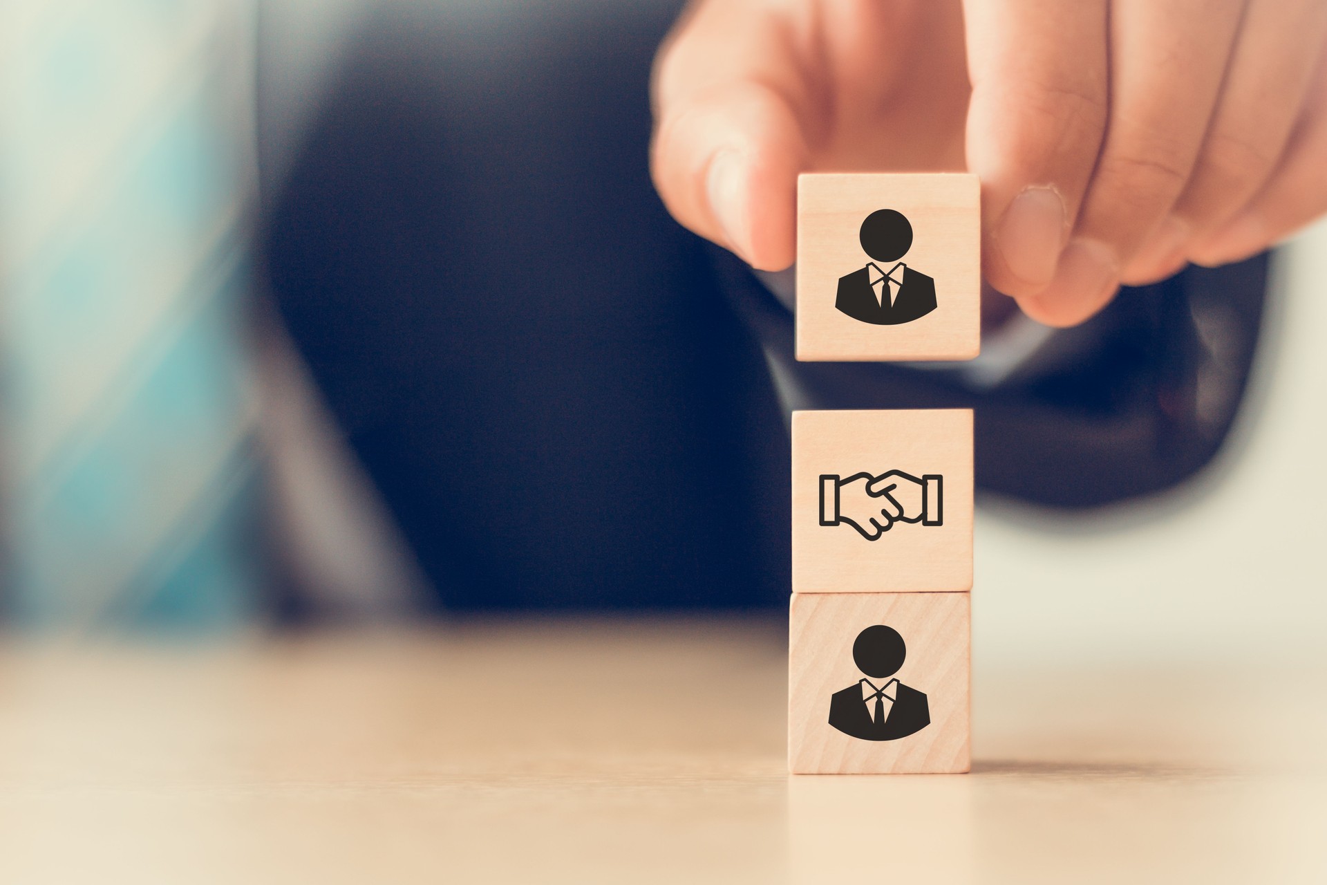 Business ecosystems and partnerships concept. Deal and agreement. Teamwork and business collaboration strategy. Networking for create value for customers, suppliers, other stakeholders.